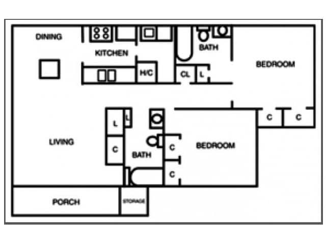 2BR/2BA - Carson Landing Apartments