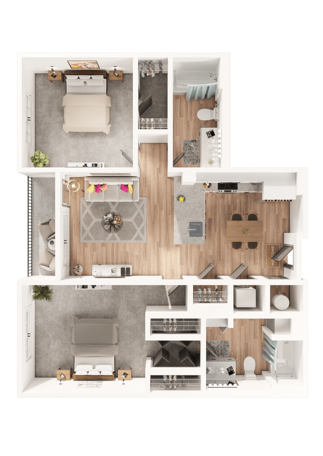 Floorplan - Arapahoe Square Apartments