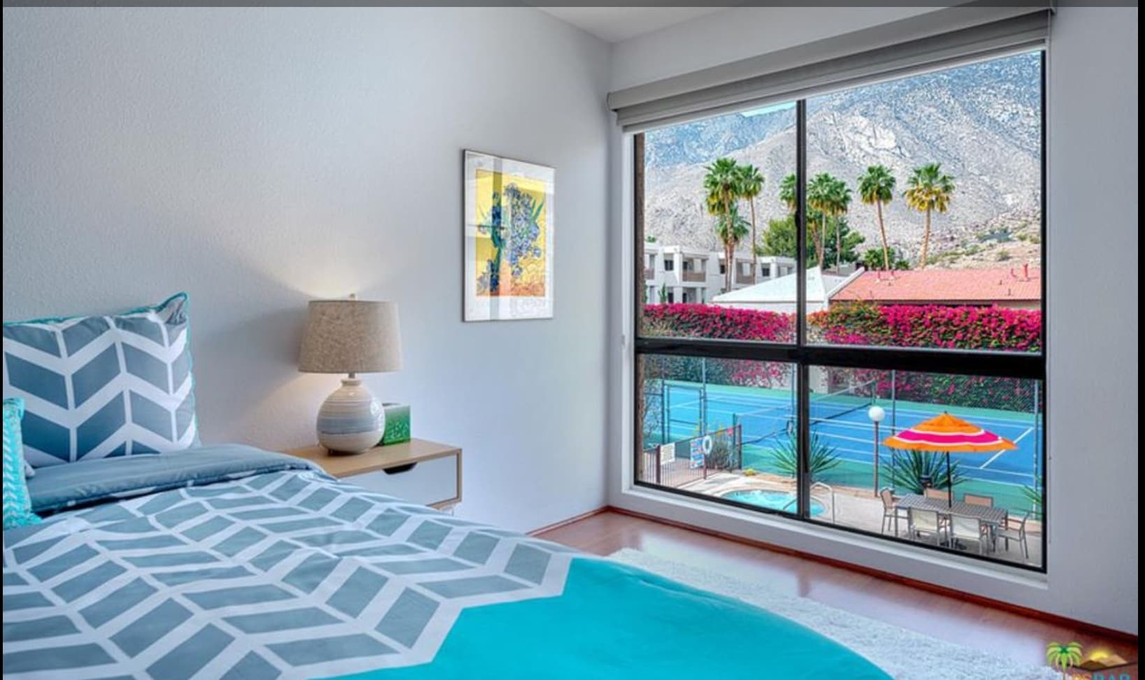 2nd bedroom with mountain view. - 2727 S Sierra Madre