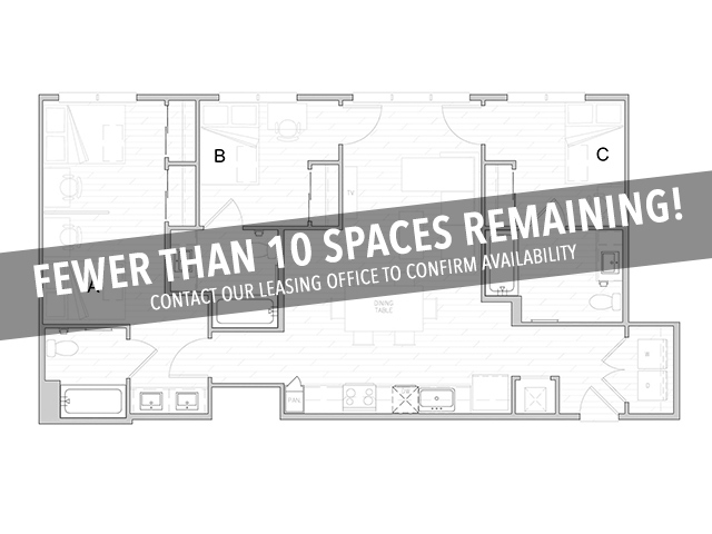 C2 - Fewer Than 10 Spaces Remaining! - Identity Davis Student Apartments