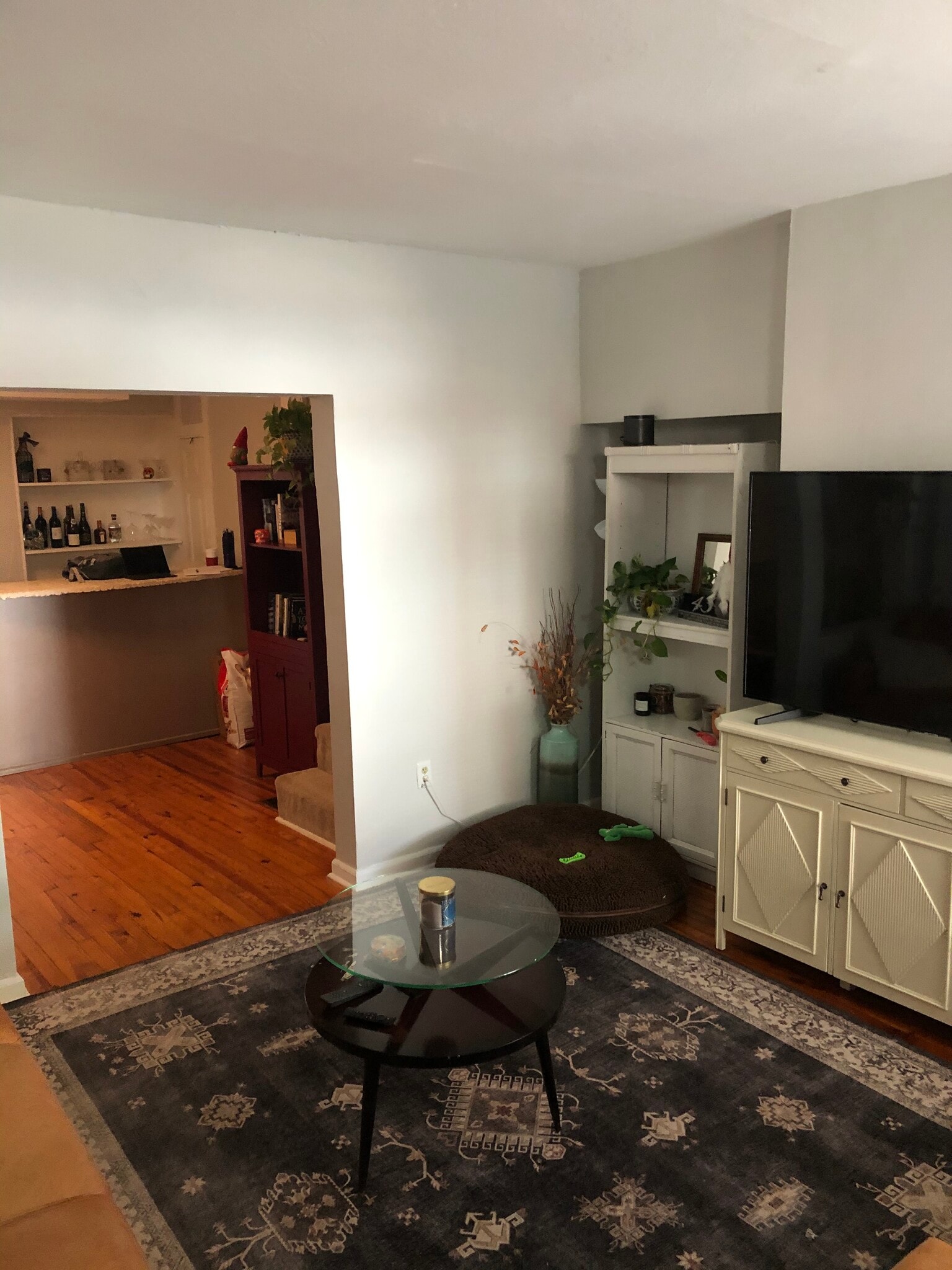 living room with bar area in background - 4346 Cresson St