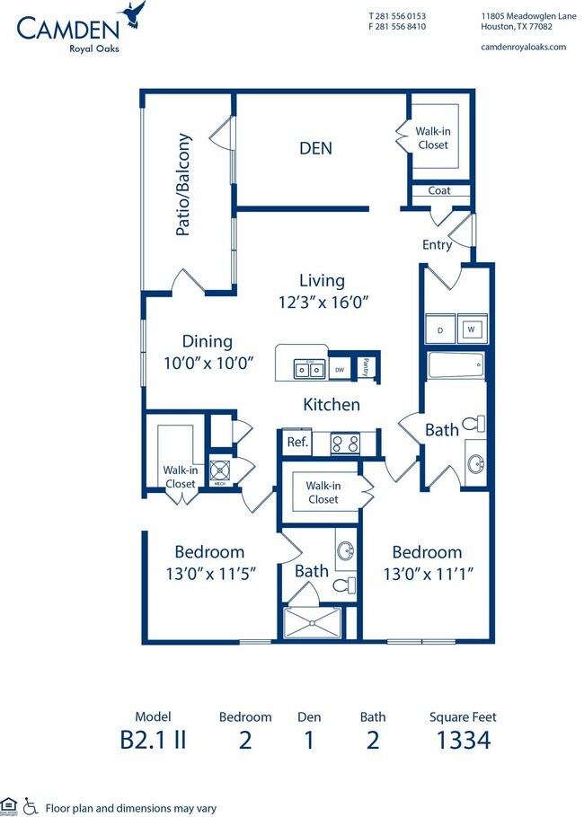 Floorplan - Camden Royal Oaks I