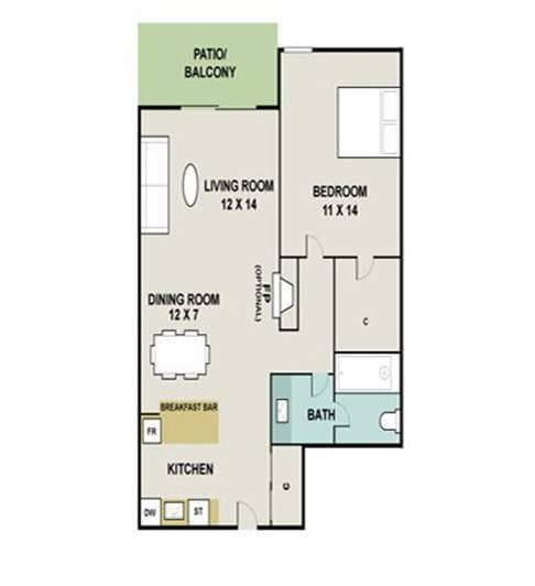Floorplan - 3300 Tamarac Apartments
