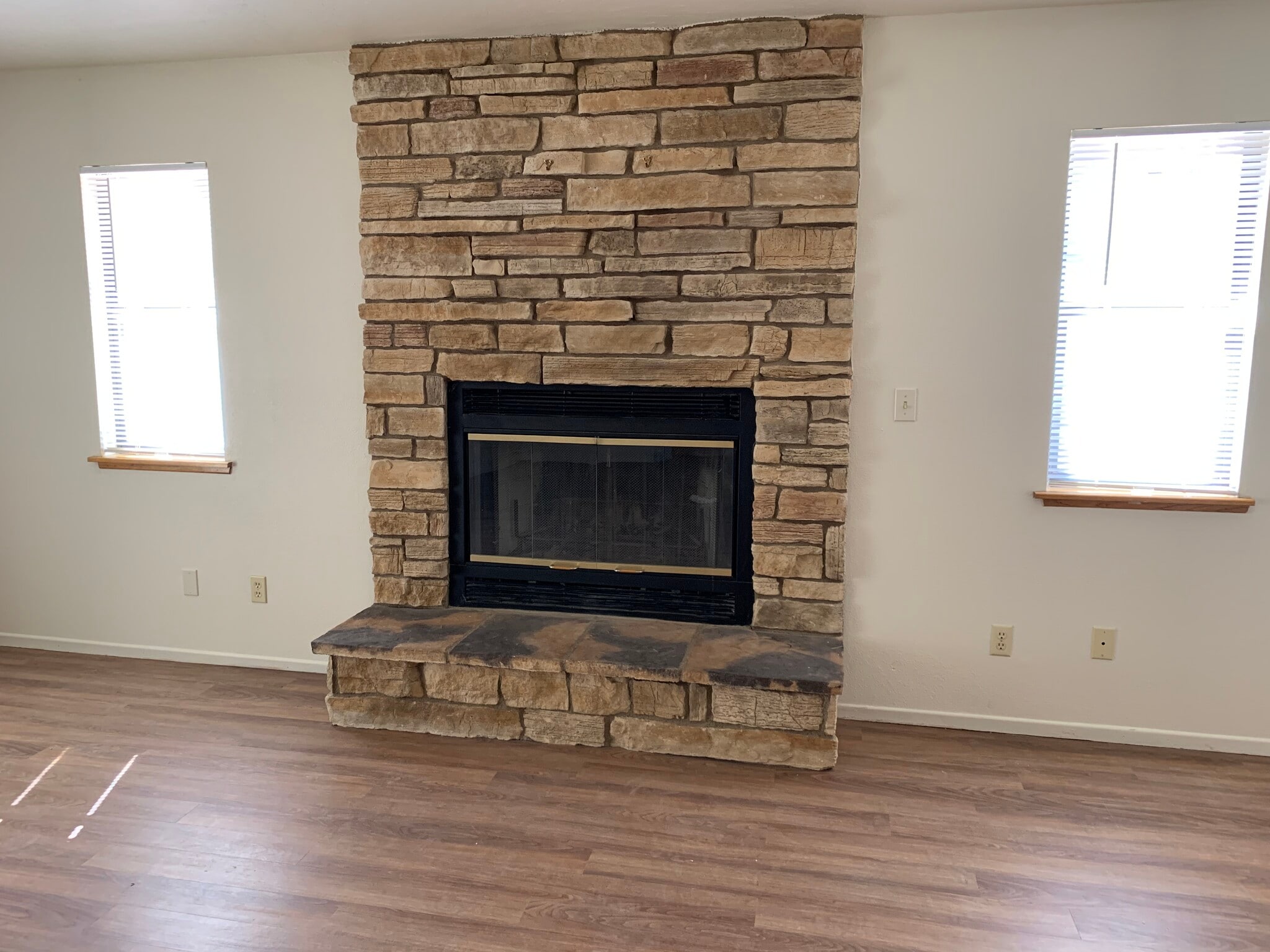 family room fireplace - 654 N Inyo St