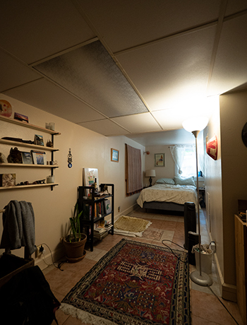 Basement Bedroom With Egress Window and Full Closet - 522 N Blackhawk Ave