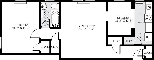 Floorplan - eaves Tunlaw Gardens
