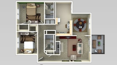 2BR/2BA - Lake House at Martin's Landing