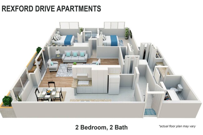 Floorplan - Rexford Drive Apartments