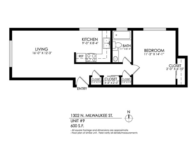 Floorplan - 1302 Milwaukee
