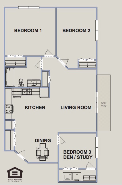 Floorplan - Colonial Place Apartments