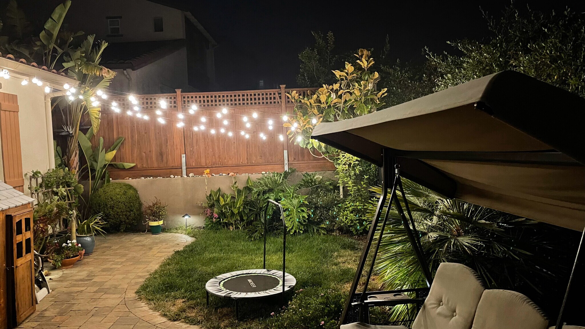 Backyard #3 with lights - 297 Drummond Dr