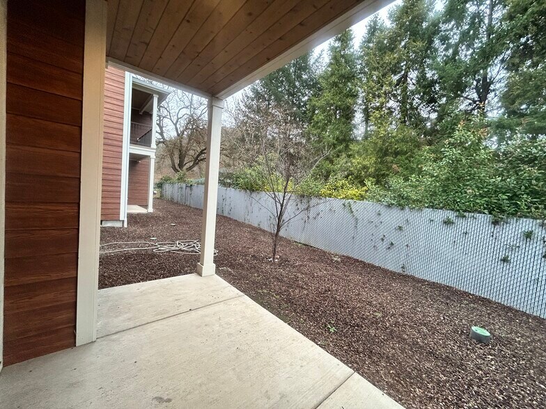 Lower back porch - 206 N Shasta Ave