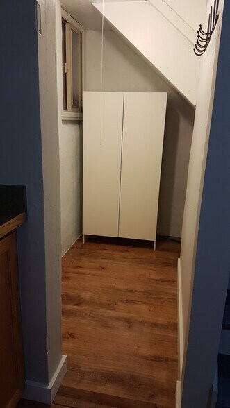 Storage by Entry Stairs in Kitchen - 407 B South 6th Street