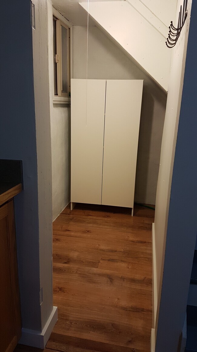 Storage by Entry Stairs in Kitchen - 407 B South 6th Street