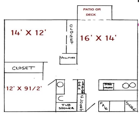 2BR/1BA - Diplomat Apartments