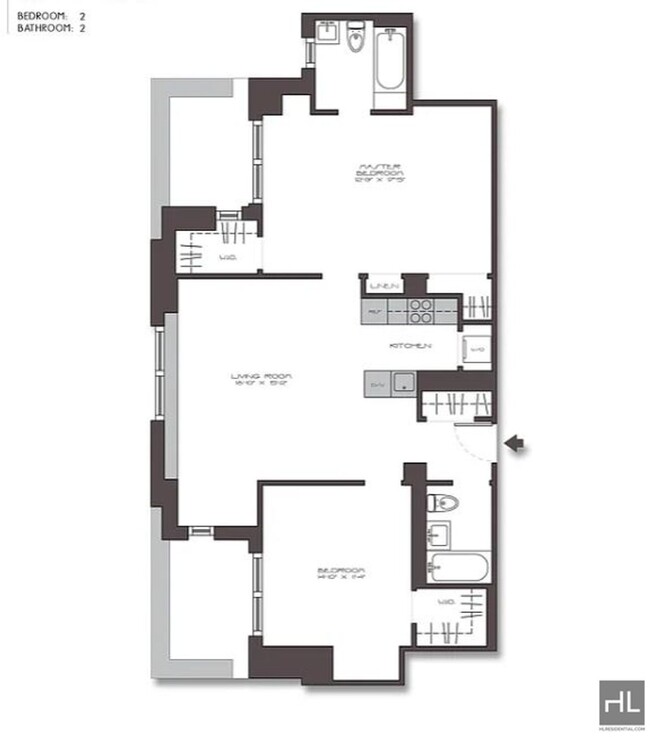 Building Photo - 2 bedroom 2 bathroom on a high floor / Was...