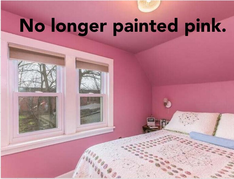 No longer painted pink. - 1432 Williamson St