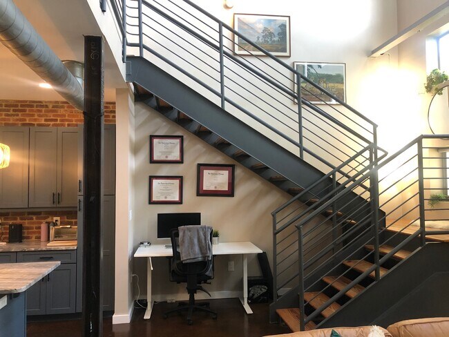 Office Area and Stairs - 400 Village Pky NE