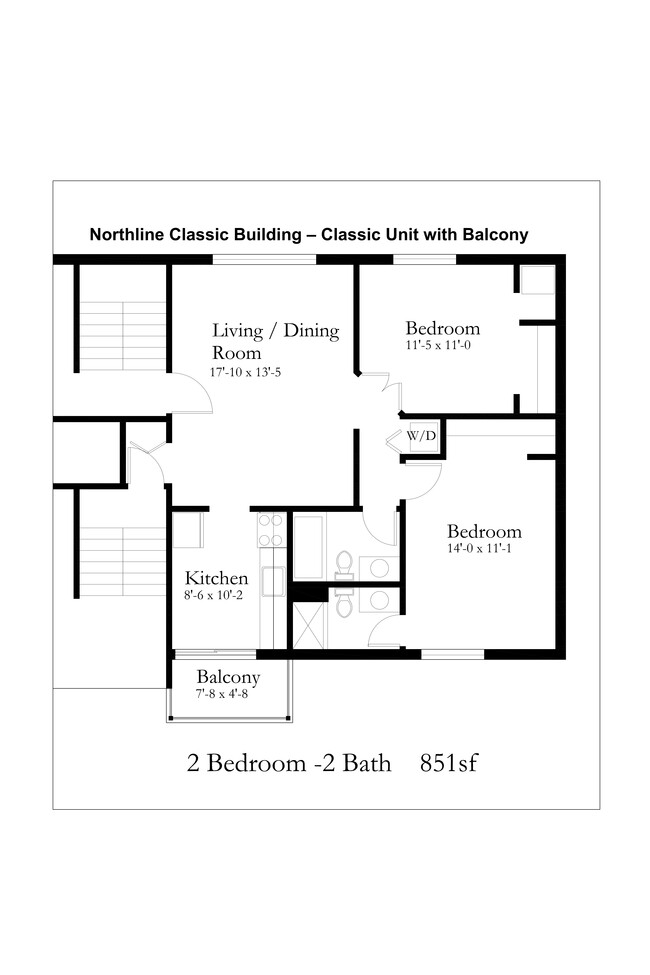 Classic Bldg - Classic Floorplan - Northline Apartments