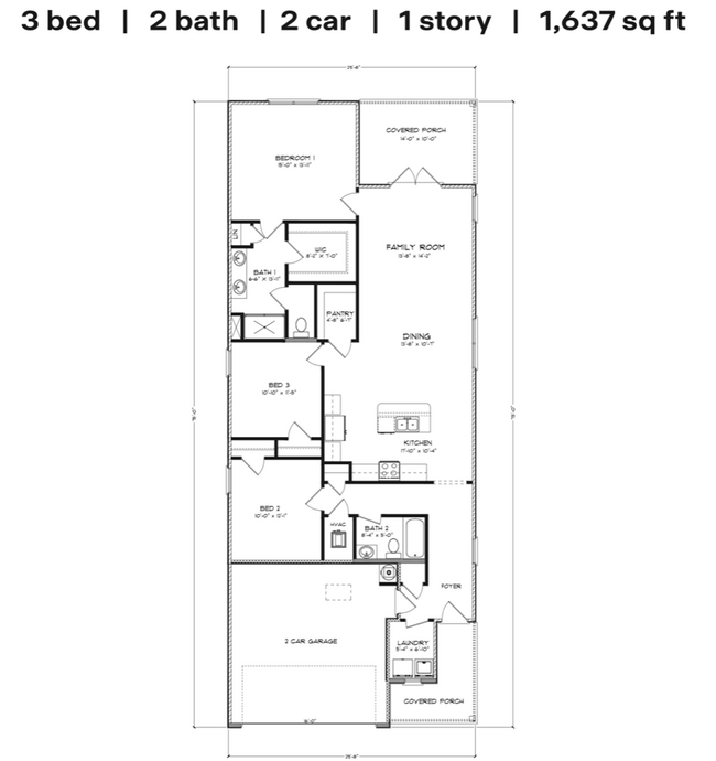 Building Photo - Brand New 3 bedroom 2 bath home.