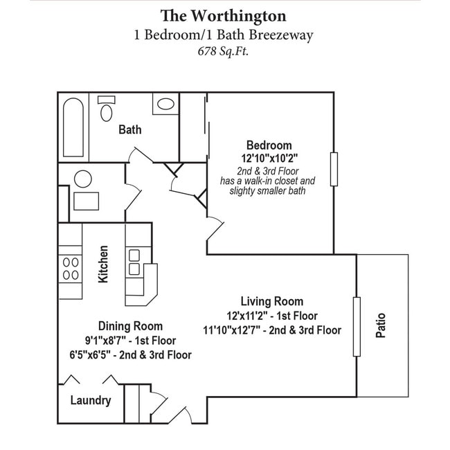 Floorplan - The Residences at Liberty Crossing
