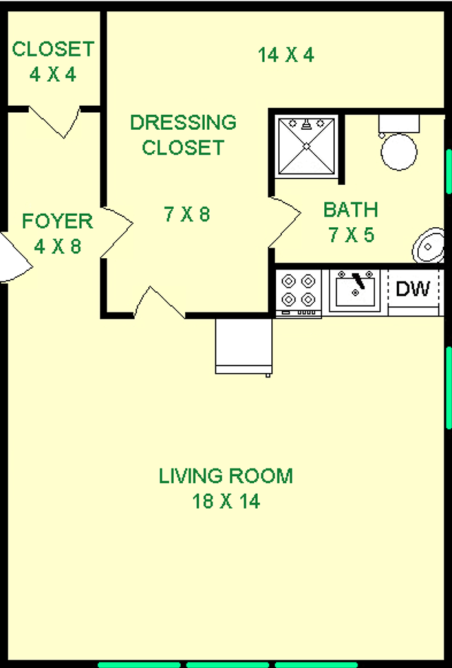 Berners-Lee Studio Floorplan - Dakota