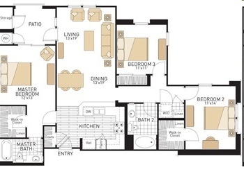 3BR/2BA - The Oaks Apartment Homes
