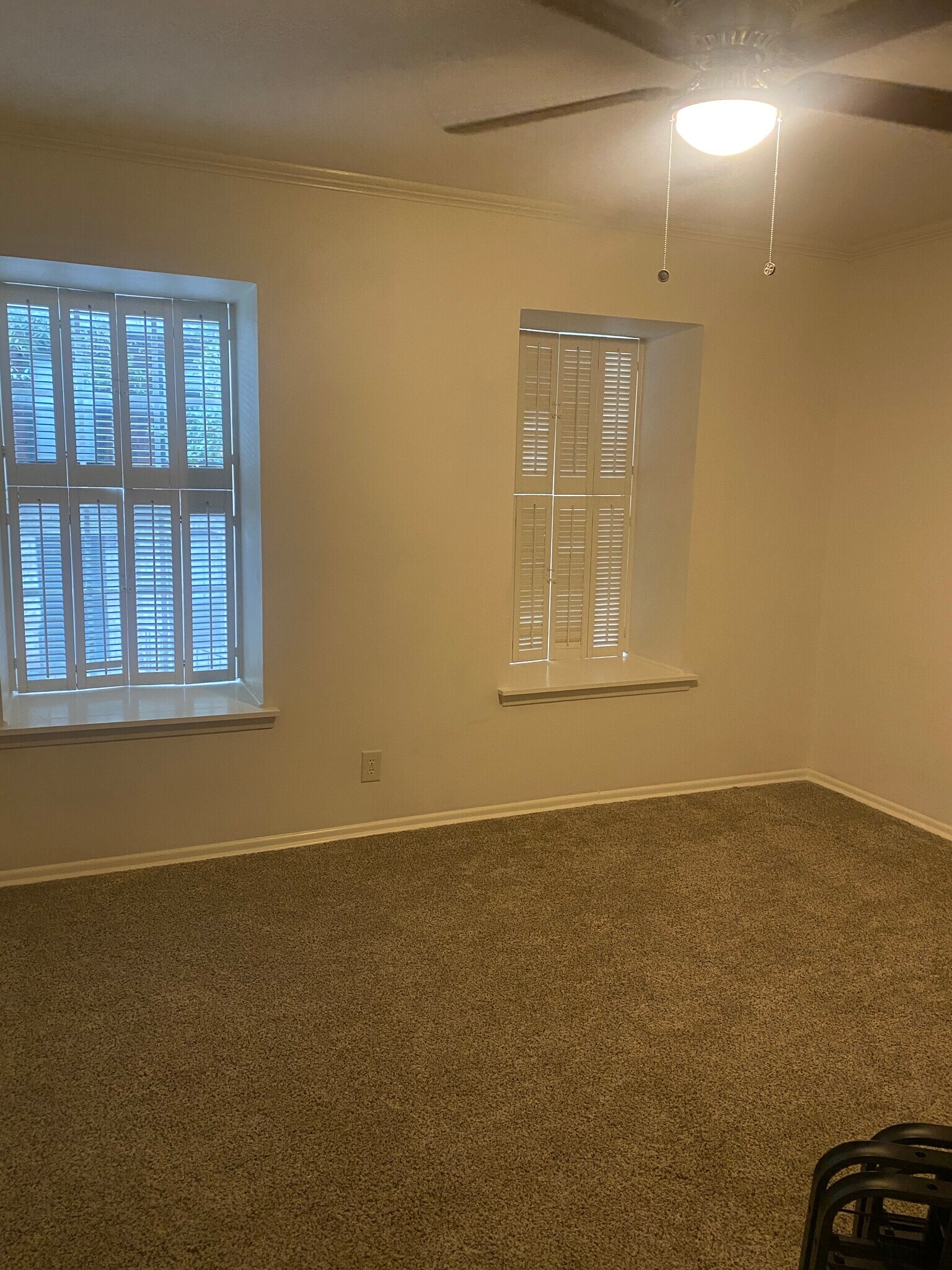 Windows with original shutters - 1045 Shook Ave