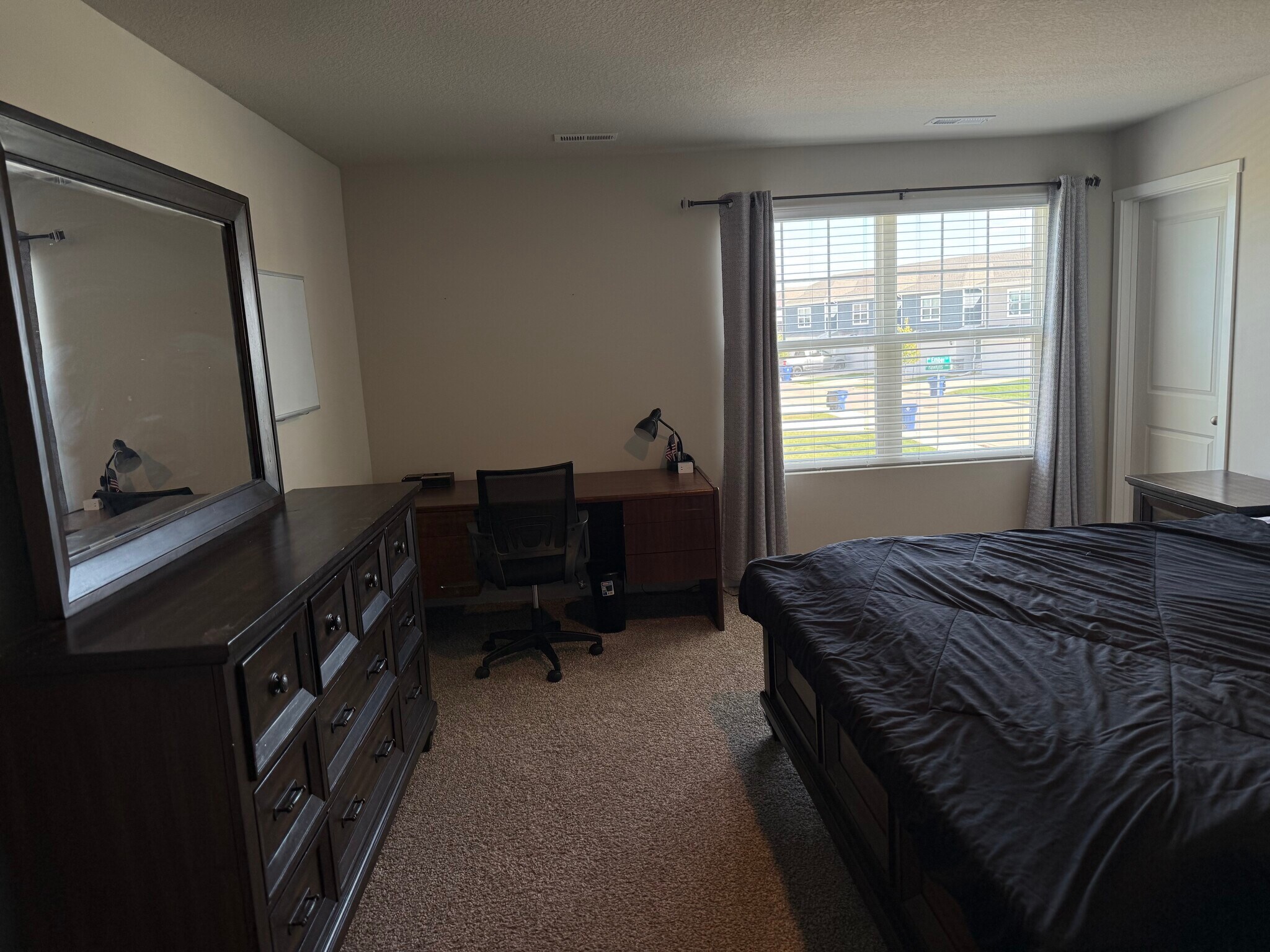 Master room with desk, comfortable office chair, dresser with mirror - full set - 4521 SE Ember Ln