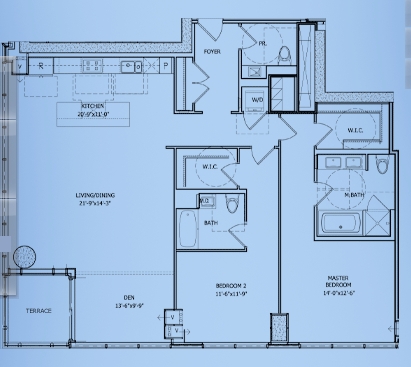 2BR/2BA - Park Tower Stamford
