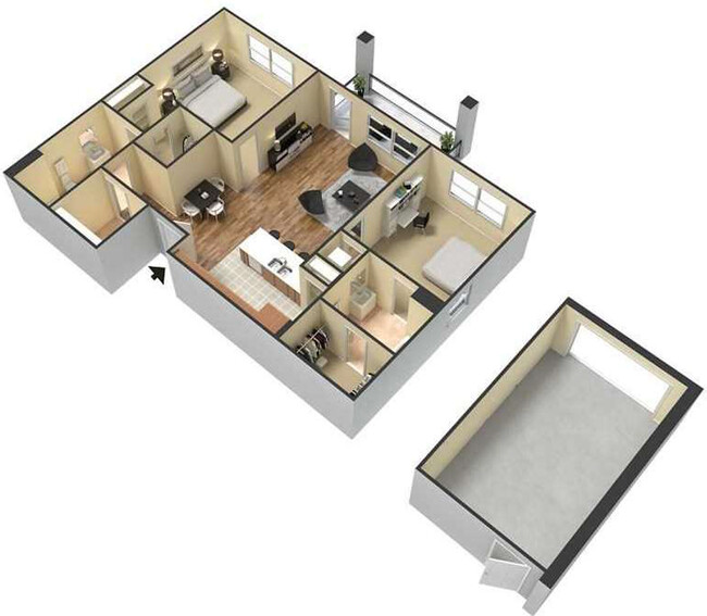 Floorplan - Meridian Park Apartments