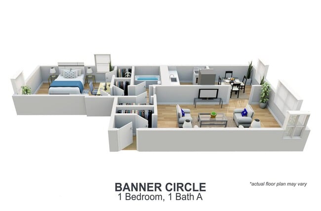 Floorplan - Banner Circle Apartments