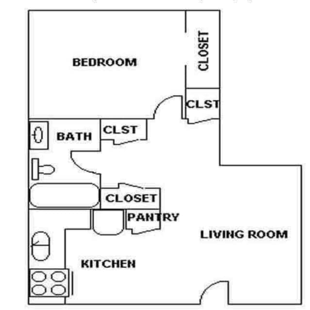1BR/1BA - The Valley View Apartment