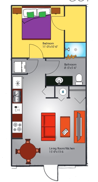 1BR/1BA - Beaumont