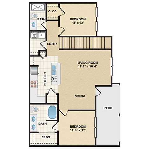 Floorplan - Stonepost Ranch Apartment Homes