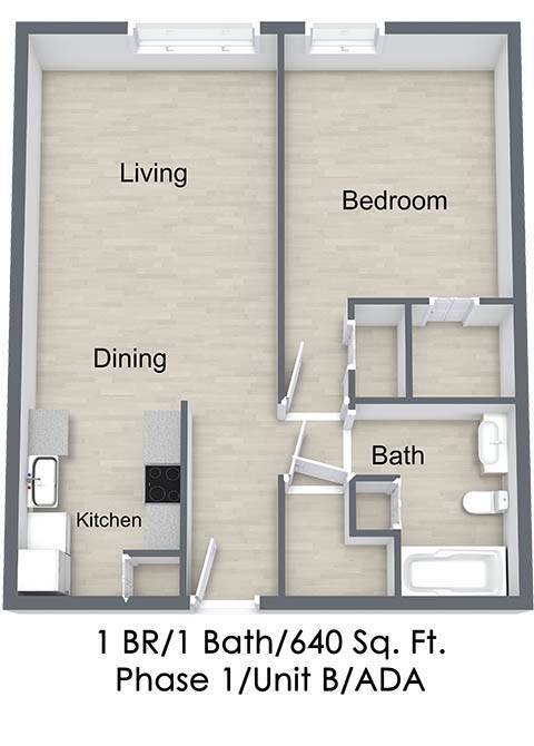 Floorplan - Silver Gardens 62+ Apartments