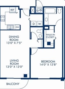 1BR/1.5BA - Camden Brickell