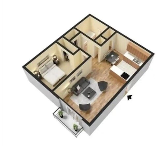 Floorplan - Wind Crest Apartments