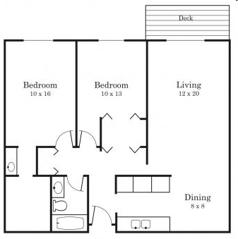 2BR/1.25BA - Wilshire Wood