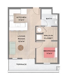 1BR/1BA - Morena Place I & II