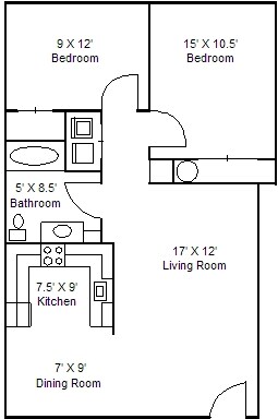 2br/1ba - Iris Meadows Apartments II