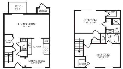 THE CAPTAIN | 2 BR - College Square at Harbour View Townhomes