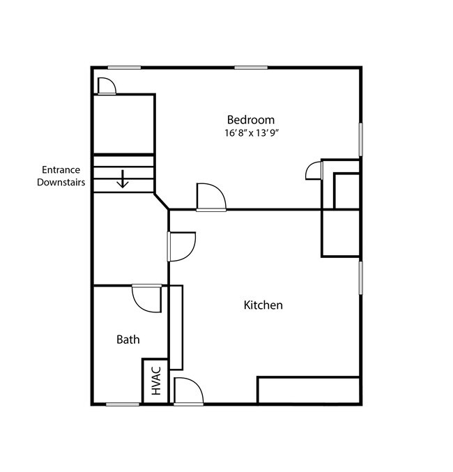 1 Bed unit on the 3rd Floor at 303 Main St. - Madison Ave Apartments