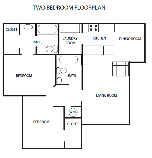 Floorplan - Oak Crest Apartments