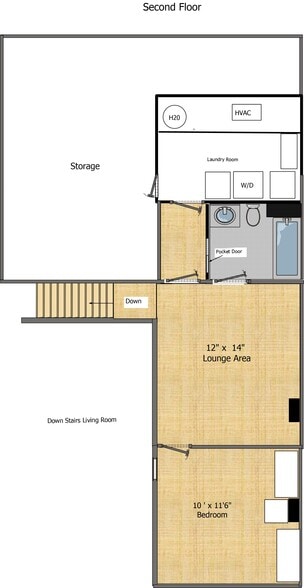 2nd floor floorplan - 1292 Laskin Rd