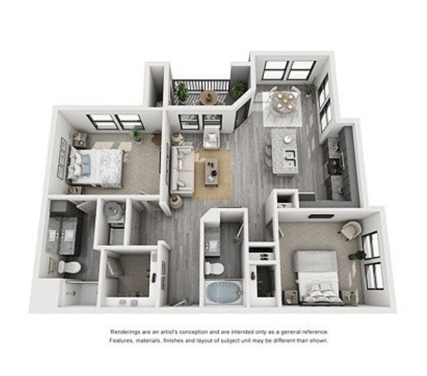 Floorplan - The Flats at Shadowglen