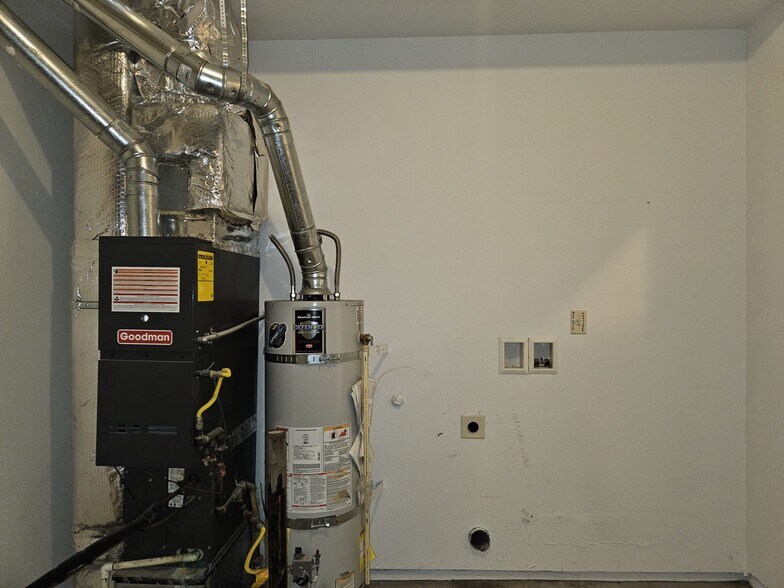 Gas Furnace & Water heater AND Washer/Dryer Hookups in Garage - 528 Fenton Ave