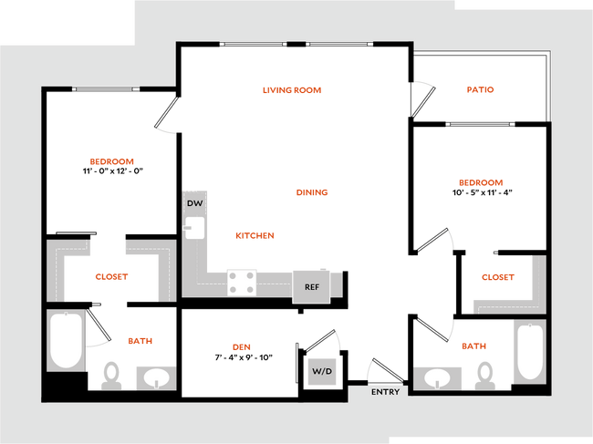 Floorplan - Hiro Apartments