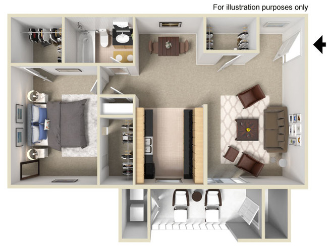 Floorplan - Vizcaya Hilltop Apartments