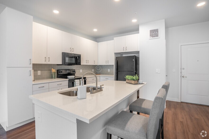 1BR, 1BA - 691SF - Kitchen - Century Heights - 55+ Senior Living